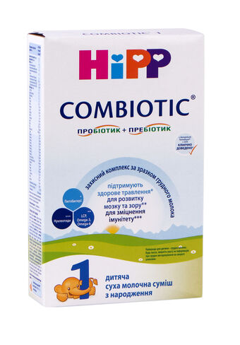 Суміш суха молочна HiPP Combiotic 1, для дітей з народження, 900 г :  інструкція + ціна в аптеках