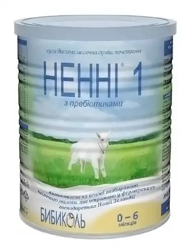 Ненні 1 Молочна суміш з пребіотиками 0-6 місяців 400 г 1 банка