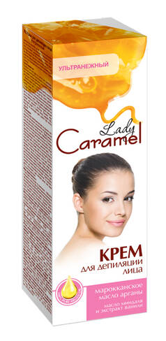 Lady Caramel Крем для депіляції обличчя 50 мл 1 туба loading=