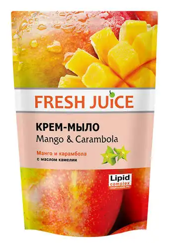 Fresh Juice Крем-мило рідке Манго і карамбола з олією камелії 460 мл 1 пакет