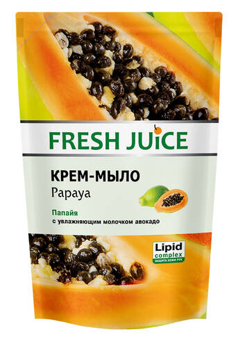 Fresh Juice Крем-мило рідке Папайя з зволожуючим молочком авокадо 460 мл 1 пакет