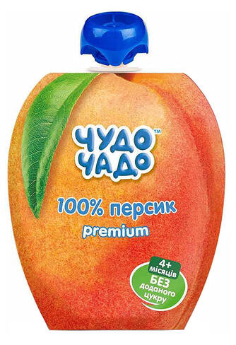 Чудо-Чадо Пюре персик без цукру з 4 місяців пюре 90 г 1 шт