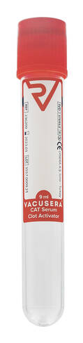 Вакуумна пробірка Vacusera 16х100мм з активатором згортання крові 9 мл 1 шт