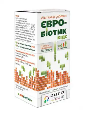 Євро-Біотик Кідс порошок для оральної суспензії 5 г 1 флакон