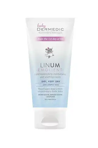 Dermedic Baby Linum Emolient Дитячий зволожуючий та заспокійливий крем 62250 100 мл 1 туба