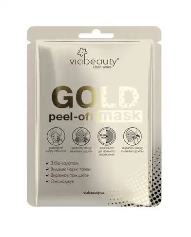 Via Beauty Маска-плівка для обличчя Голд з біо-золотом 1 шт