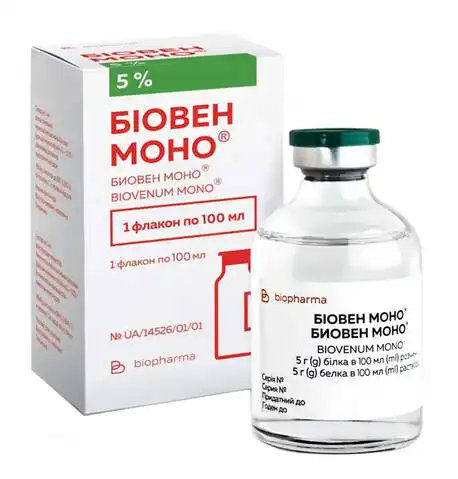 Біовен Моно розчин для інфузій 5 % 100 мл 1 флакон