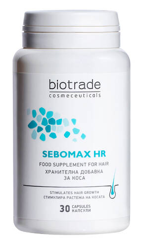 Biotrade Sebomax HR Вітамінно-мінеральний комплекс проти випадіння волосся 30 шт
