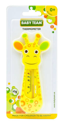 Baby Team Термометр для води без ртуті Жираф 1 шт