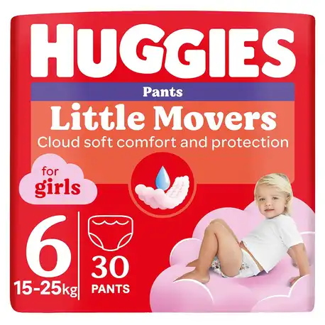 Huggies Pants 6 Трусики-підгузки для дівчаток 15-25 кг 30 шт