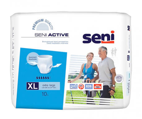 Seni Active Normal Трусики-підгузки для дорослих розмір XL 10 шт