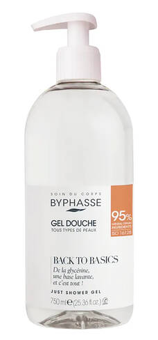 Byphasse Back to Basics Гель для душу для всіх типів шкіри помпа 750 мл 1 флакон