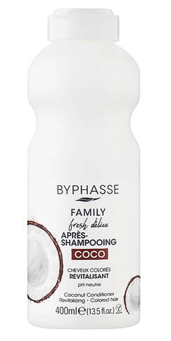 Byphasse Family Fresh Delice Кондиціонер для фарбованого волосся з кокосом 400 мл 1 флакон