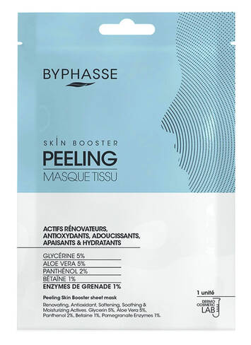 Byphasse Маска-бустер тканинна для пілінгу шкіри обличчя 18 мл 1 шт loading=