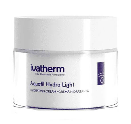 Ivatherm Aquafil Hydra Light Крем зволожувальний для чутливої, нормальної та комбінованої шкіри обличчя 50 мл 1 баночка
