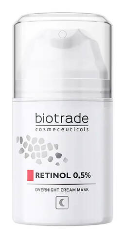 Biotrade INTENSIVE Крем-маска для обличчя нічна антивікова з ретинолом 0,5% 50 мл 1 флакон loading=