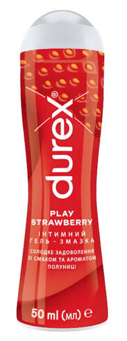 Durex Play Інтимна гель-змазка зі смаком та ароматом вишні гель 50 мл 1 флакон loading=