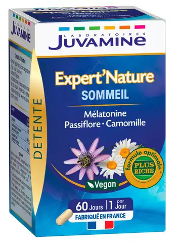 Juvamine Expert Nature Сон Мелатонін + Пасіфлора + Ромашка капсули 60 шт