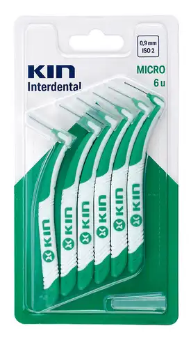 Kin Interdental Щітки інтердентальні для міжзубних проміжків 0,9 мм 6 шт