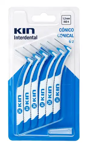 Kin Interdental Щітки інтердентальні для міжзубних проміжків 1,3 мм 6 шт