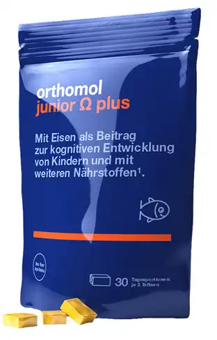 Orthomol Junior Omega Plus Жувальні іриски 30 днів 1 комплект