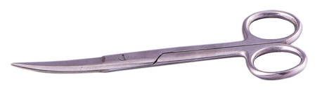 Surgiwell Ножиці медичні гострокінцеві зігнуті 140 мм 1 шт