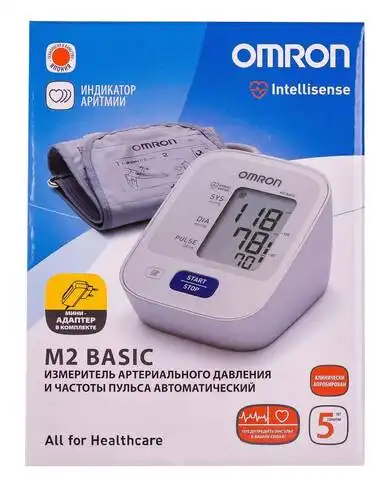 Omron M2 Basic (HEM-7121- ARU) Тонометр автоматичний 1 шт