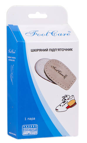 Foot Care ПЛ-001 Підп'яточник шкіряний розмір М (35-38) 1 пара loading=