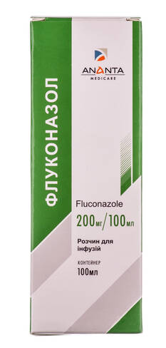 Флуконазол розчин для інфузій 200 мг/100 мл 100 мл 1 флакон