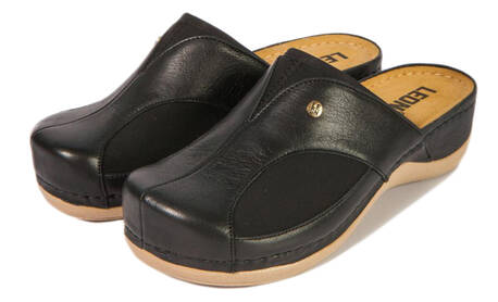Leon 912 Медичне взуття жіноче чорного кольору 37 розмір 1 пара