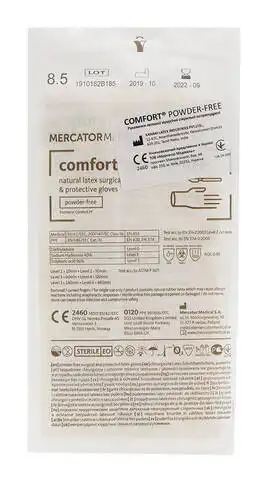 Comfort PF Рукавички латексні хірургічні неприпудрені стерильні розмір 8,5 1 пара