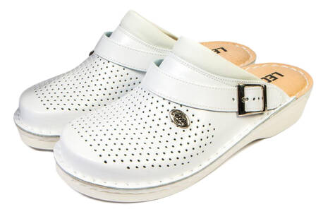 Leon V202 Медичне взуття чоловіче білого кольору 43 розмір 1 пара