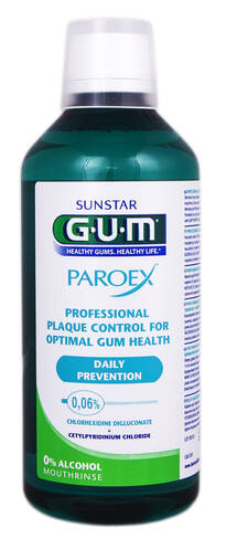 Gum Paroex 0,06 % Ополіскувач для ротової порожнини 500 мл 1 флакон