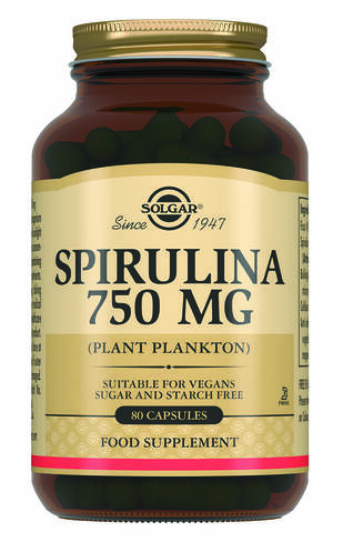 Solgar Спіруліна таблетки 750 мг 80 шт