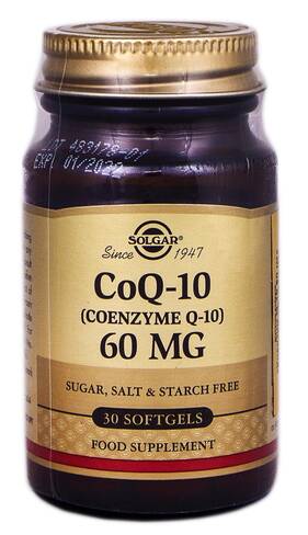 Solgar Коензим Q-10 капсули 60 мг 30 шт