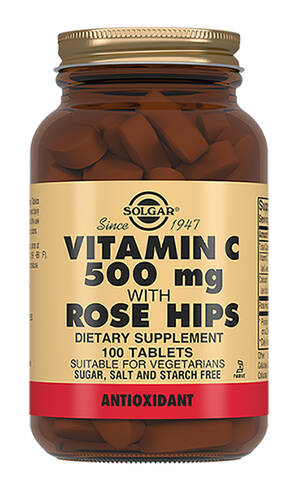 Solgar Вітамін C 500 мг та шипшина таблетки 100 шт