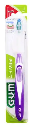 Gum ActiVital Зубна щітка компактна м'яка 1 шт