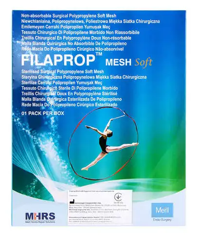 Filaprop Сітка хірургічна поліпропіленова м'яка, що не розсмоктуюча 10 х 15 см 1 шт
