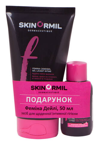 Skinormil Femina Candigel засіб для інтимної гігієни 150 мл + Daily засіб для інтимної гігієни 50 мл 1 набір