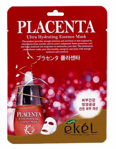 Ekel Cleansing Маска  для обличчя з плацентою 25 мл 1 пакет