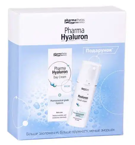 Pharma Hyaluron денний крем Riche SPF-15 50 мл + крем для рук 50 мл 1 набір