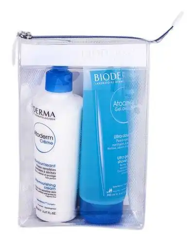 Bioderma Atoderm крем 200 мл + очищуючий гель для душу 200 мл 1 набір