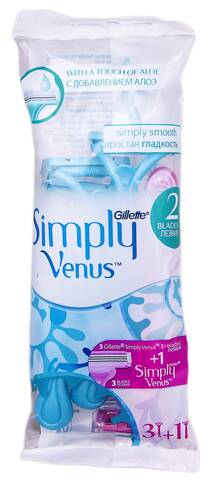 Gillette Simply Venus 2 Бритви одноразові 4 шт