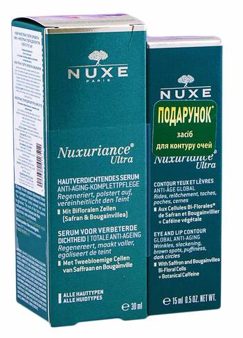 Nuxe Nuxuriance Ultra сироватка 30 мл + засіб для контуру очей та губ 15 мл 1 набір loading=