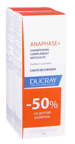 Ducray Anaphase+ Шампунь проти випадіння волосся Дуо 2х200 мл 1 набір loading=