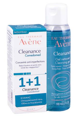 Avene Cleanance Comedomed концентрат 30 мл + гель очищувальний 100 мл 1 набір