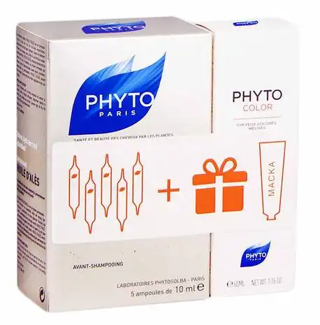 Phyto масло Алеса 5х10 мл + Phyto Color маска 50 мл 1 набір