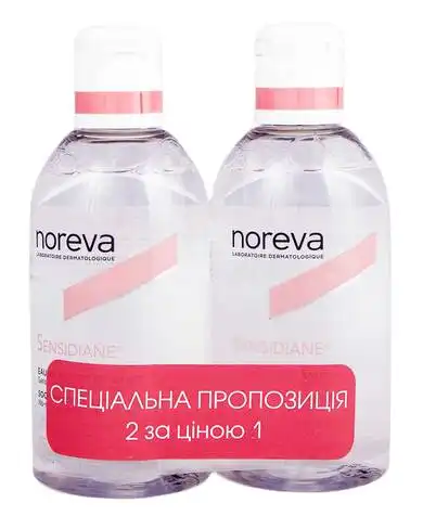 Noreva Sensidiane Вода міцелярна заспокійлива Дуо 2х250 мл 1 набір