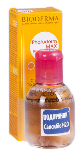 Bioderma Photoderm Max тональний крем світлий SPF-100 40 мл + Sensibio Н20 100 мл 1 набір loading=