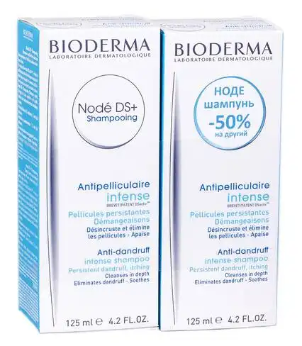 Bioderma Node DS+ Шампунь-крем проти лупи Дуо 2х125 мл 1 набір